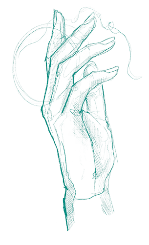 ilustração de uma mão